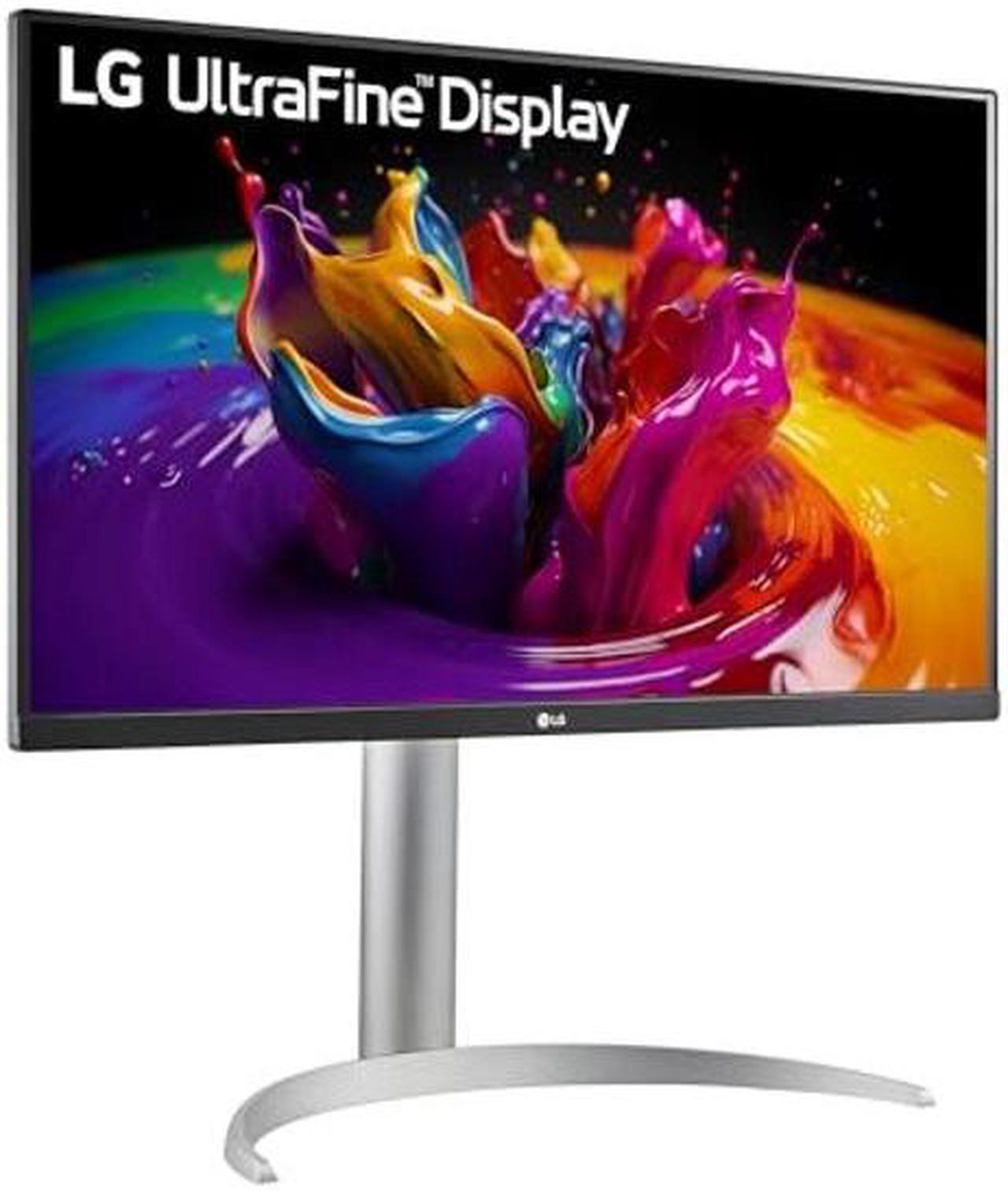 Alt view image 3 of 5 - LG 27UP850-W Monitor 27" UHD (3840 x 2160) IPS Display, VESA DisplayHDR 400, DCI-P3 95% Color Gamut, USB-C,3-Side Virtually Borderless Display, Height/Pivot/Tilt Adjustable Stand - Silver