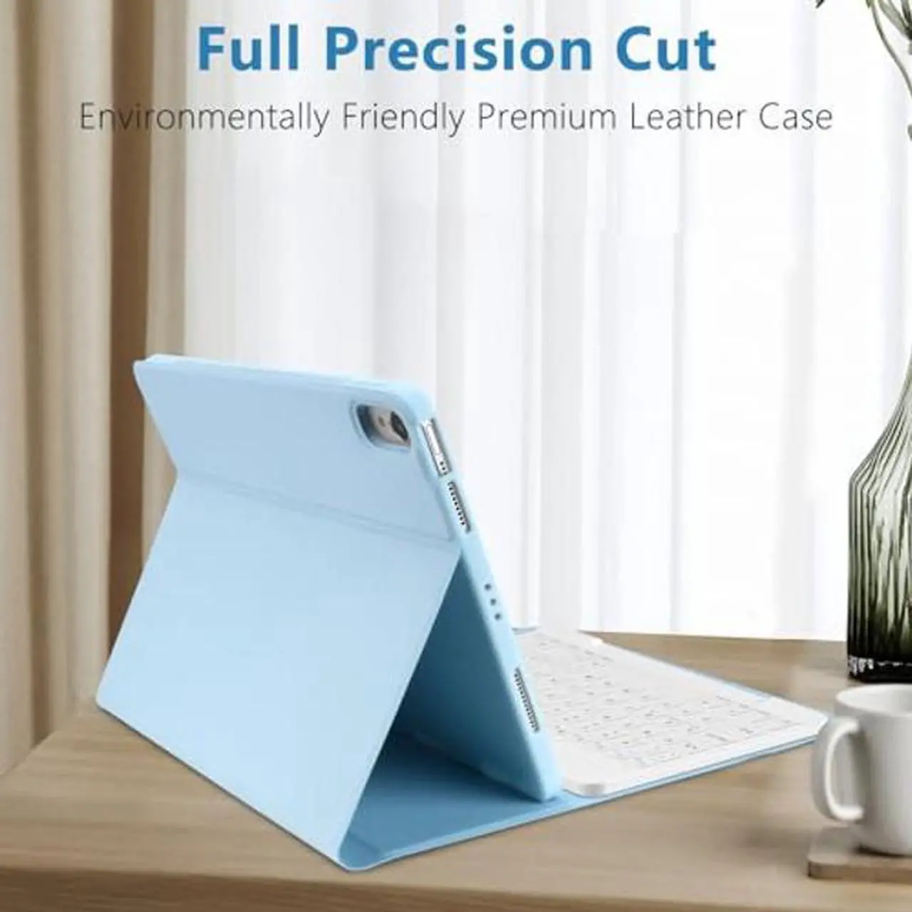 Alt view image 5 of 5 - TQQ iPad Air 5th Generation Case with Keyboard - iPad Air Keyboard Case 10.9 inch, Detachable Keyboard Smart Case for iPad Air 5th Generation 2022/4th Generation 2020 (Blue)