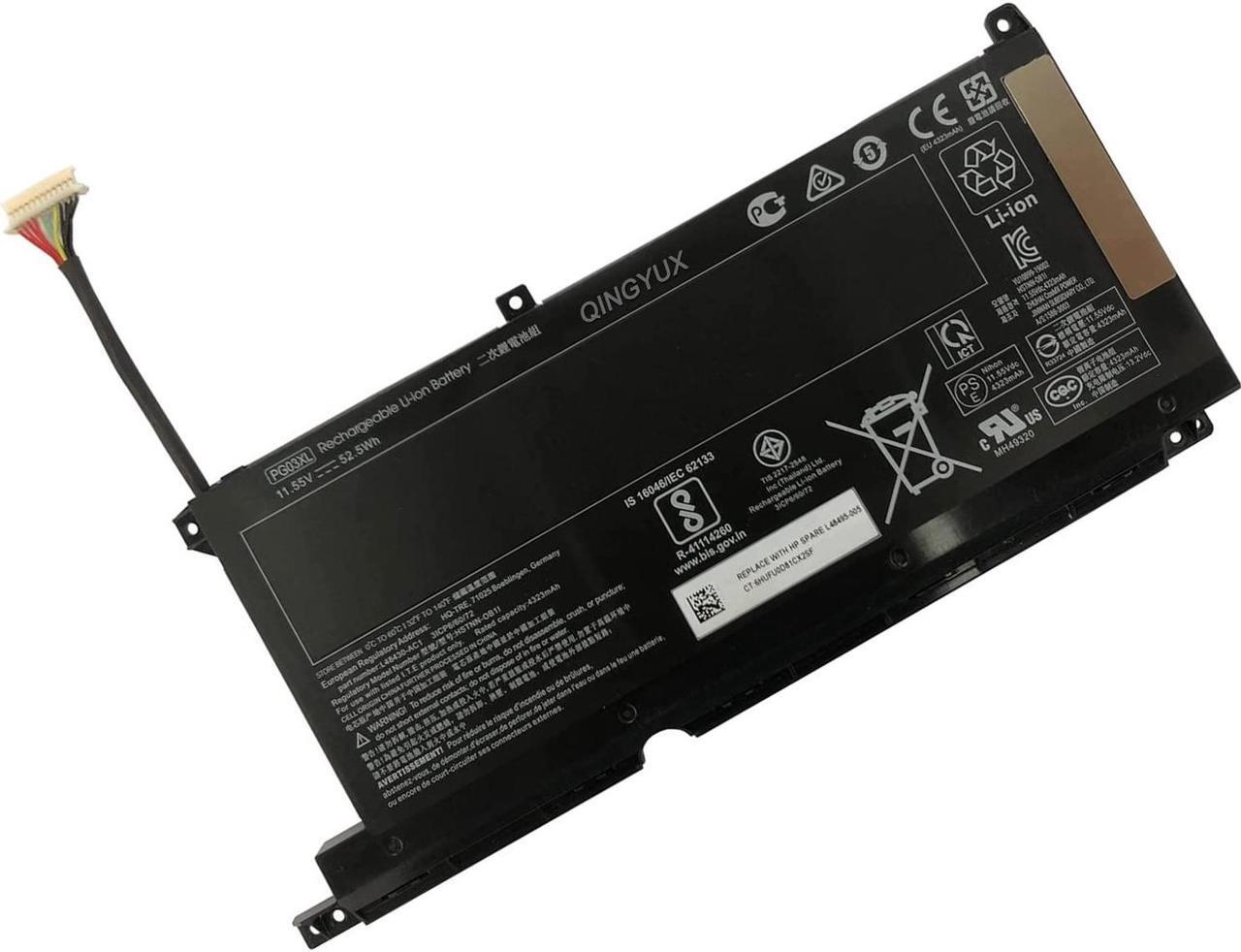 Main image of QINGYUX PG03XL Laptop Battery Compatible with HP Pavilion Gaming 15-DK0000 15-DK0020TX 15-DK0125TX 15-DK0068WM 15-DK0131TX 15-ec000 15-ec1011ns 15-ec1012ns 16-A0013NS 16-A0046TX OMEN 5X FPC52 Notebook