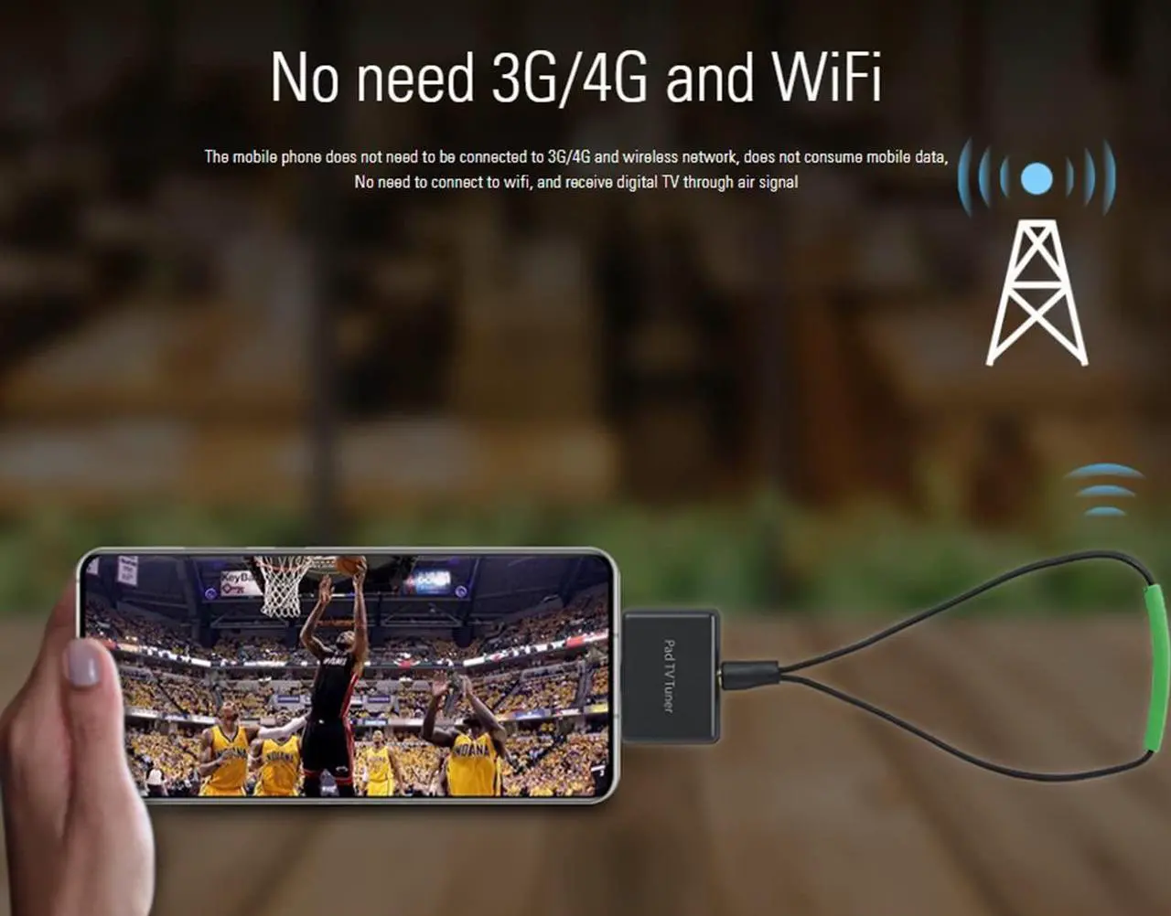 Alt view image 4 of 5 - MyGica Type-C USB TV Tuner Card, Watching ATSC Digital TV Anywhere, Freeview HD TV Receiver, Recast Wireless HDTV Stick Tuner Adapter, USB TV Antenna for Android Phone Tablet PC Pad, No Internet Need