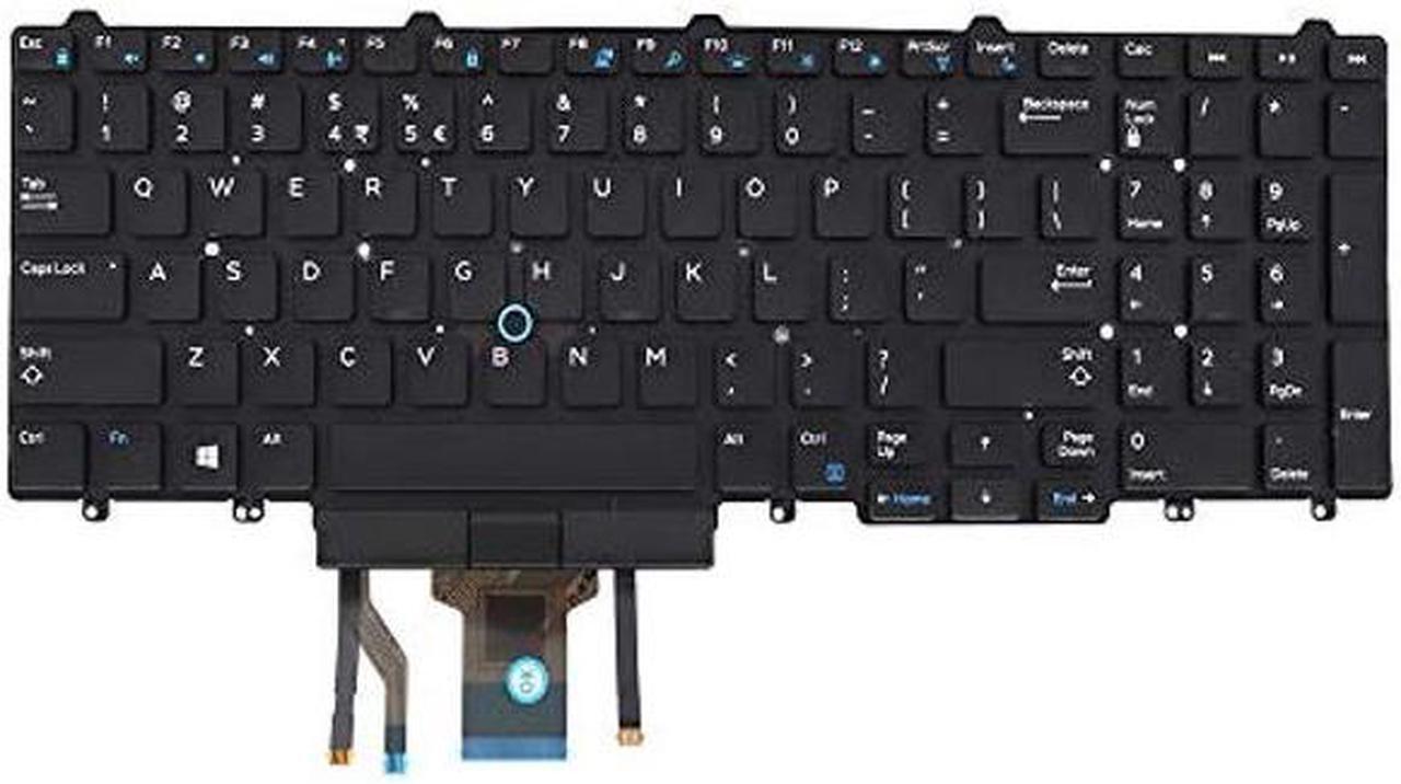 Main image of Abakoo New Keyboard Replacement for Latitude E5550 E5570 E5580 E5590 E5591 Precision 3510 M3510 7510 M7510 7710 M7710 US backlit Keyboard SG-63310-XUA SN7232BL 383D7 0383D7