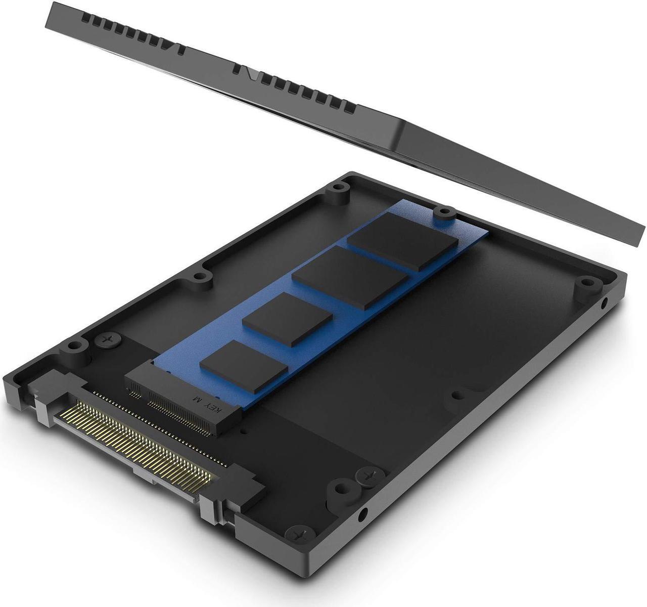 Alt view image 2 of 4 - Vantec Multi-Size M.2 NVMe to U.2 (SFF-8639) 2.5"" SSD Adapter (MRK-NVM2U2-BK), Convert M.2 NVMe into U.2 not for SATA, Black