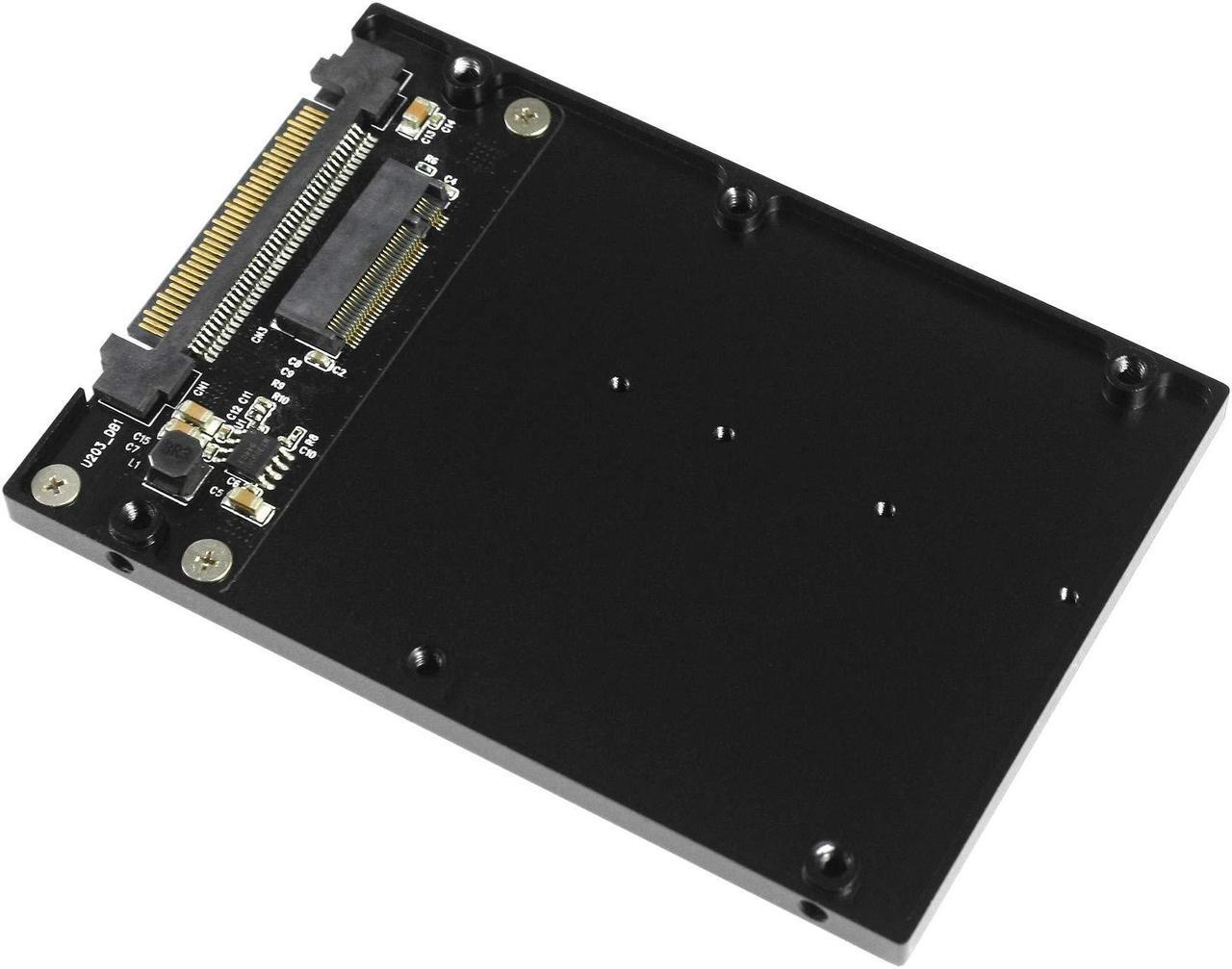 Alt view image 3 of 4 - Vantec Multi-Size M.2 NVMe to U.2 (SFF-8639) 2.5"" SSD Adapter (MRK-NVM2U2-BK), Convert M.2 NVMe into U.2 not for SATA, Black