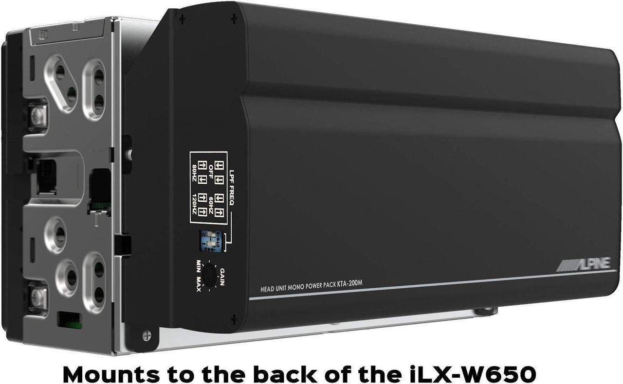 Alt view image 4 of 4 - Alpine KTA-200M Mono 400-Watt Power Pack Amplifier
