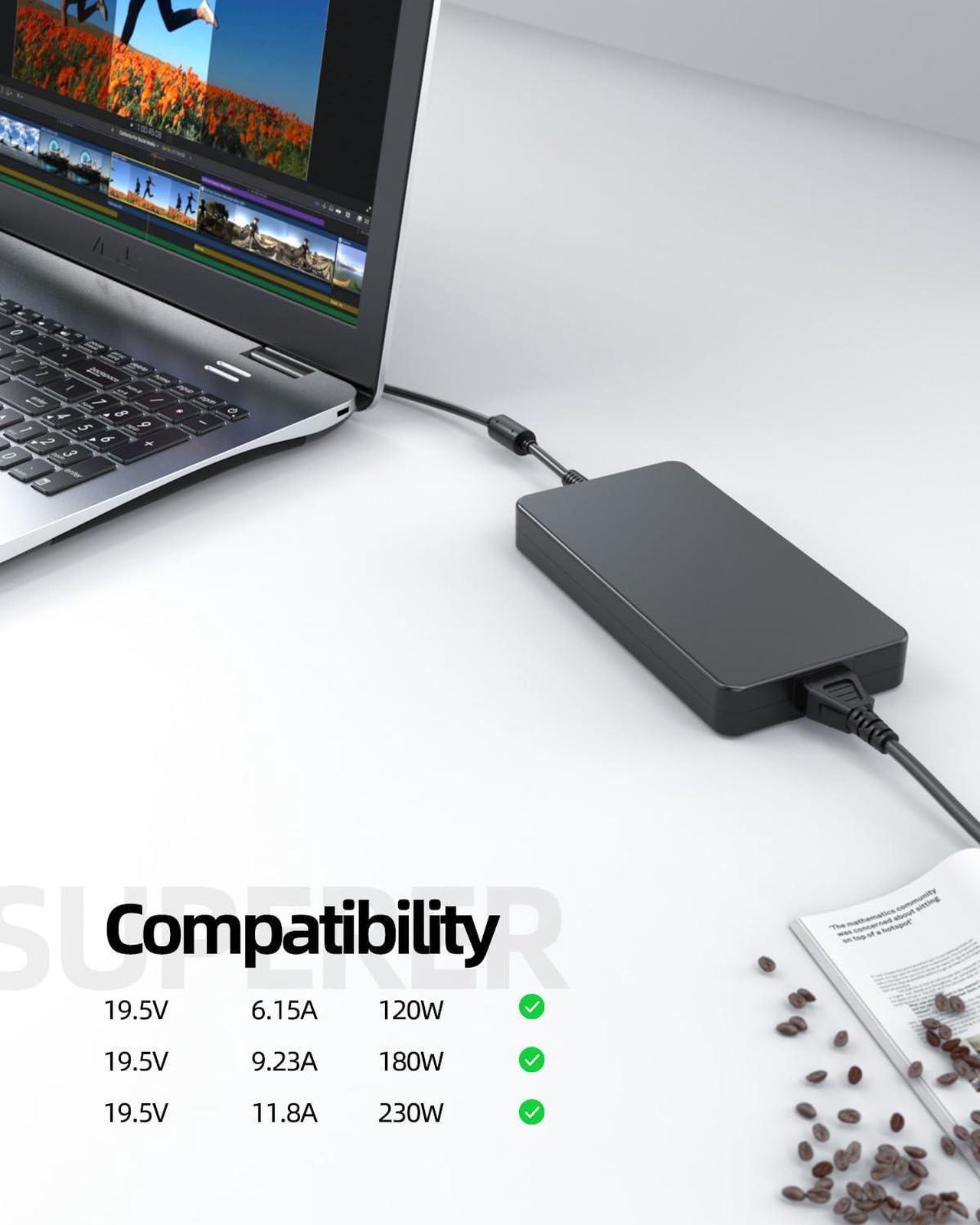 Alt view image 3 of 5 - 210W AC Charger Fit for LG Monitors 28BQ750 28MQ750-C 28 inch IPS Display Monitor Power Supply Adapter Cord