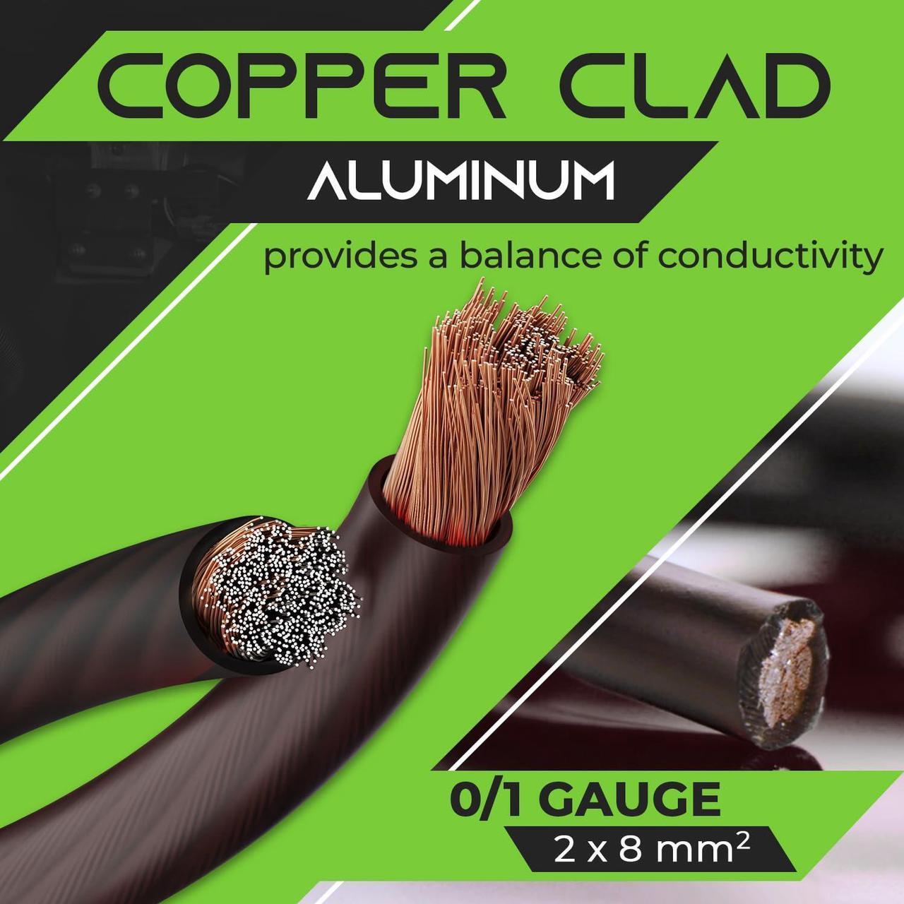 Alt view image 2 of 5 - GearIT 1/0 Gauge Wire (50ft - Black Translucent) Copper Clad Aluminum CCA - Primary Automotive Wire Power/Ground, Battery Cable, Car Audio Speaker, RV Trailer, Amp, Electrical 0ga AWG 50 Feet