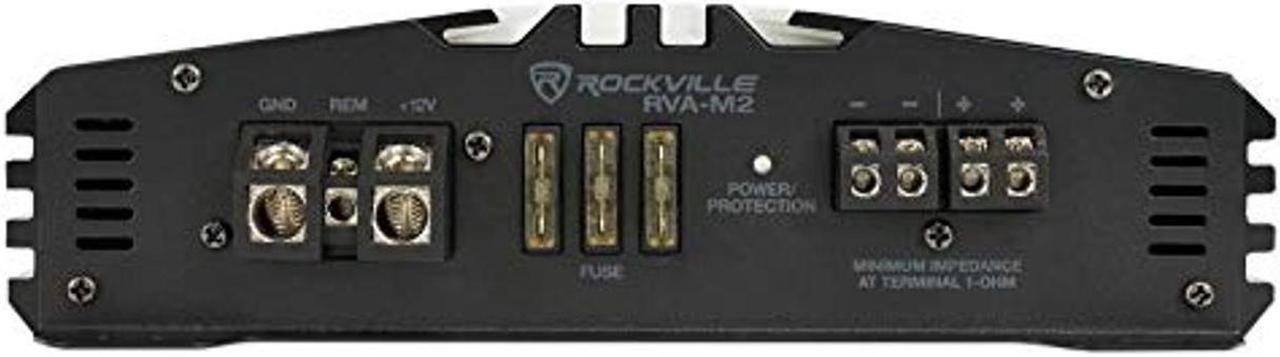 Alt view image 4 of 5 - Rockville RVA-M2 2500w Peak/625w Dyno-Certified RMS @ 1 Ohm Amplifier Mono Car Amp+Remote