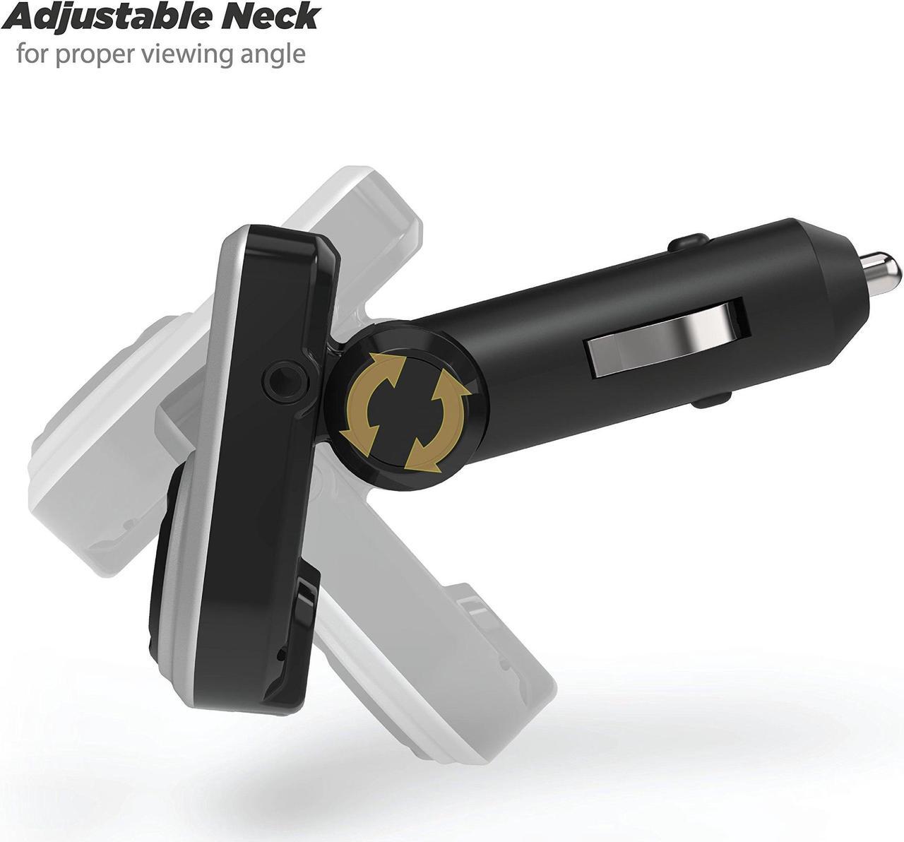 Alt view image 3 of 5 - Scosche BTFM3 BTFREQ Universal Bluetooth Hands-Free Car Kit with Digital FM Transmitter and 10-Watt USB Car Charger - Black XL