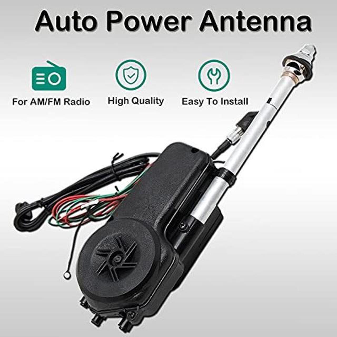 Alt view image 2 of 5 - Anina Universal 12V Car Power Radio Antenna Fully Automatic Retractable Power Antenna Assembly Design for Am Fm Radio Antenna Mast Replacement Kit