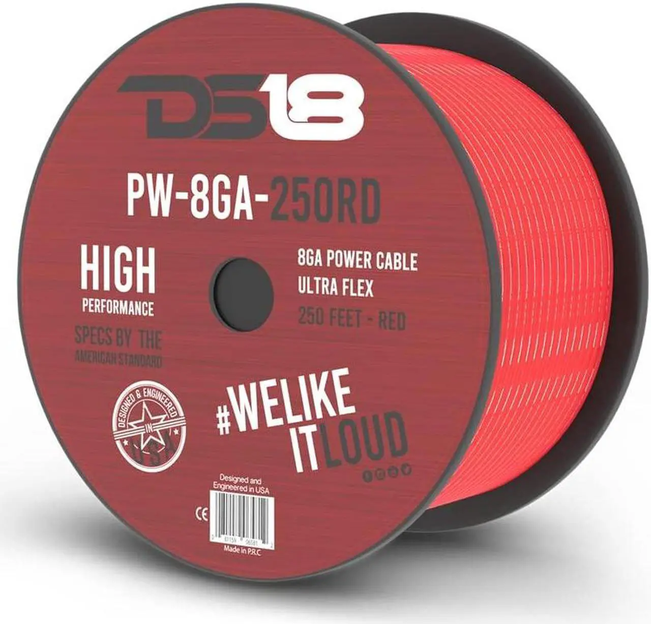 Alt view image 2 of 5 - DS18 PW-8GA-250RD 8 Gauge Wire Ultra Flex CCA Power Ground Wire Cable 250 ft - Red - Great for Wiring High Powered Car Amplifiers, Audio Home Speaker Stereo, RV Automotive, Welding Battery Cable