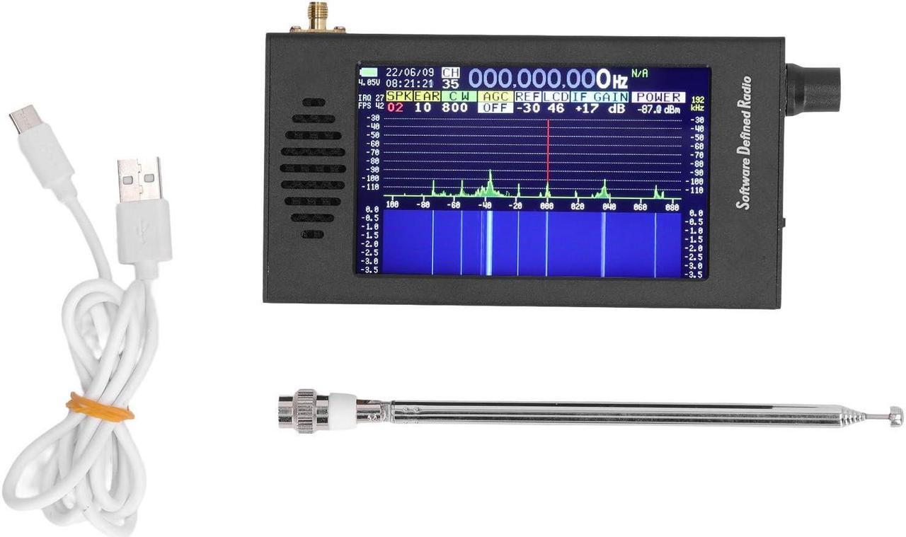 Alt view image 2 of 5 - 4.3 inch Touchscreen Portable Receiver 100KHz-149MHz SDR DSP Digital Demodulation Shortwave FM MW SSB CW HAM Radio Receiver