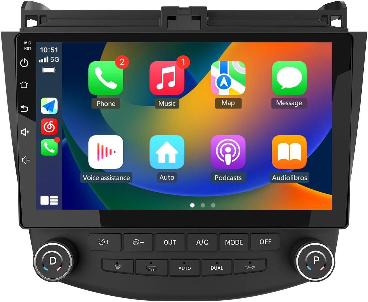 Main image of Car Radio Stereo for Honda Accord 2003 2004 2005 2006 2007,Built-in Carplay/Android Auto 10 inch Head Unit 2G RAM 32G ROM with WiFi GPS Navigation DSP Bluetooth