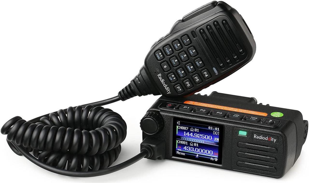 Main image of [Newest CPS & Firmware] Radioddity DB25-D Dual Band DMR Mobile Radio, 20W VHF UHF Ham Amateur Radio Digital Transceiver with GPS APRS, 4000CH 300,000 Contacts, Dual Time Slot Tier II Vehicle Car