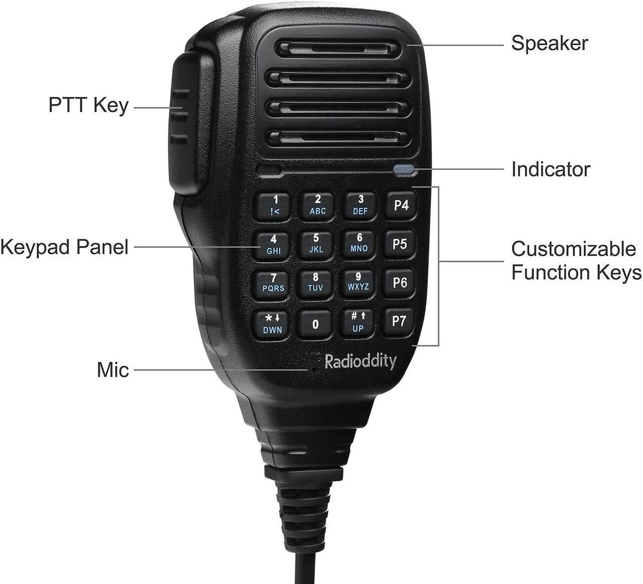 Alt view image 4 of 5 - [Newest CPS & Firmware] Radioddity DB25-D Dual Band DMR Mobile Radio, 20W VHF UHF Ham Amateur Radio Digital Transceiver with GPS APRS, 4000CH 300,000 Contacts, Dual Time Slot Tier II Vehicle Car