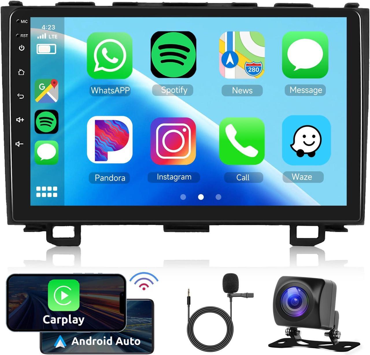Main image of 8 Core 4G 64G Android 13 CAR Stereo Radio for Honda CRV 2007-2011 Wireless Carplay, Rimoody 9 Inch Touchscreen GPS 4G-WiFi Bluetooth FM DSP-36 Mirror Link 59-UI Themes AHD Backup Camera