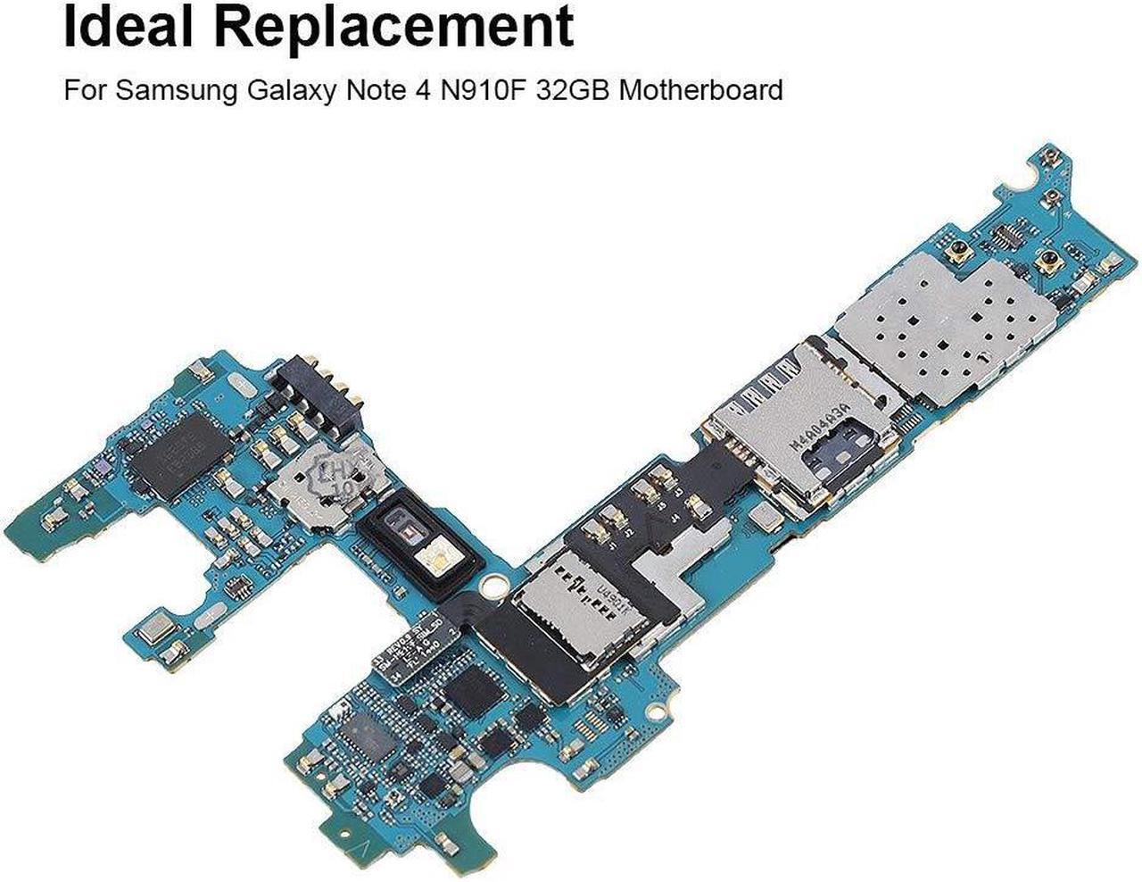 Alt view image 3 of 5 - Original Main Motherboard PCB Circuit Module Board for Samsung Galaxy Note 4 N910F 32GB Replacement Mainboard
