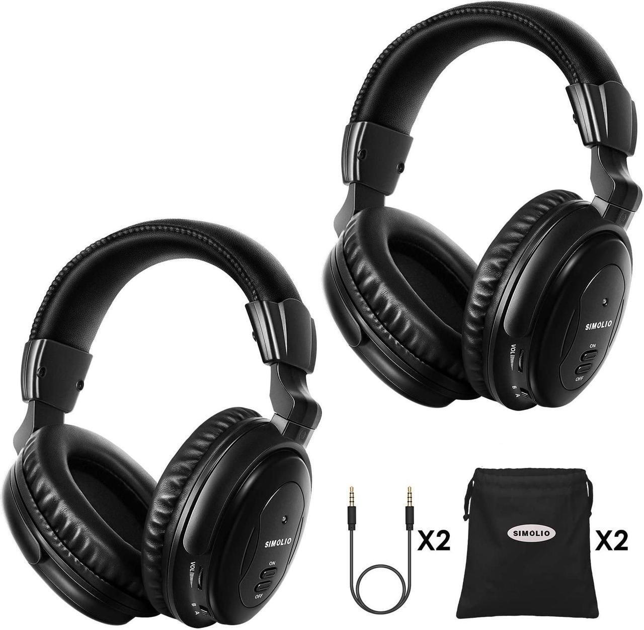 Alt view image 2 of 5 - SIMOLIO Wireless IR Headphones for Car DVD and Bluetooth Headphones for Kids, Infrared Headphones Compatible with Honda Odyssey & uConnect VES & Dodge Grand Caravan & Chevy Suburban 2006-2022