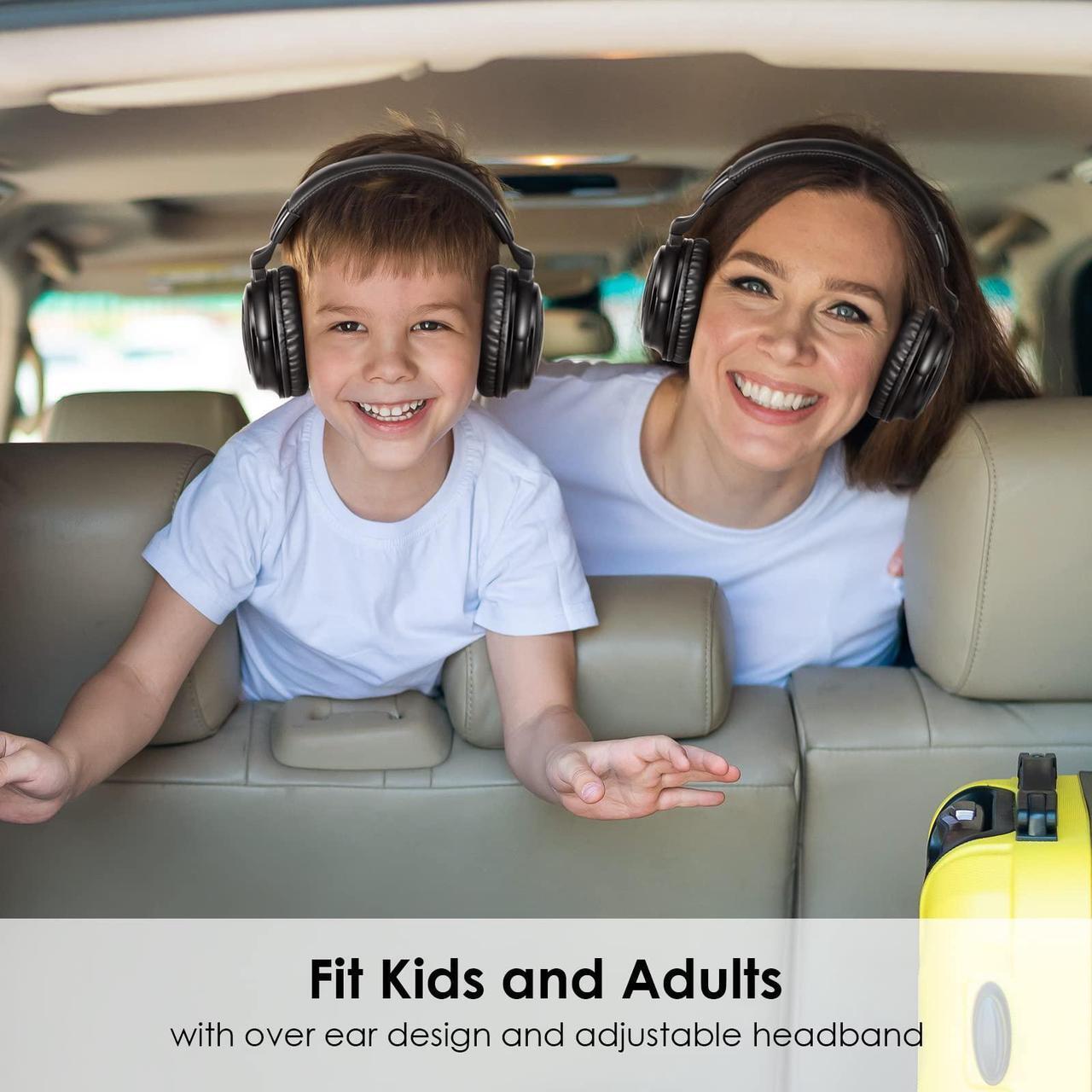 Alt view image 4 of 5 - SIMOLIO Wireless IR Headphones for Car DVD and Bluetooth Headphones for Kids, Infrared Headphones Compatible with Honda Odyssey & uConnect VES & Dodge Grand Caravan & Chevy Suburban 2006-2022
