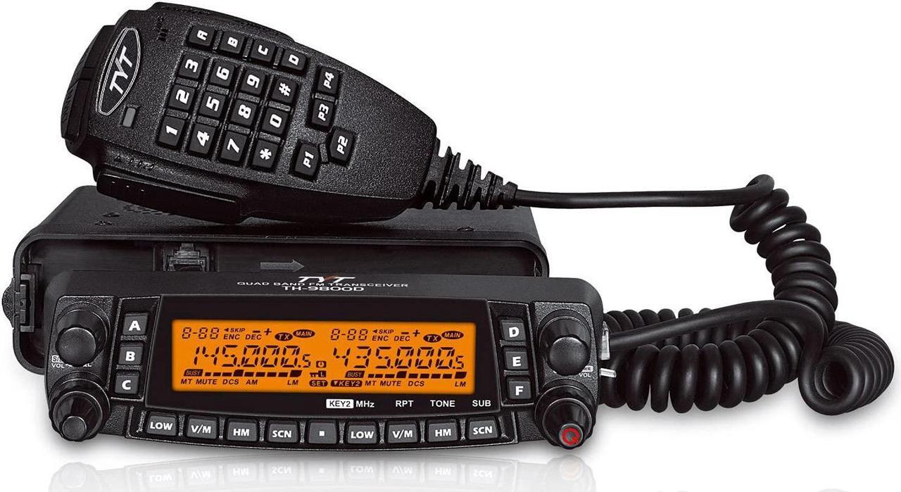 Main image of TYT TH-9800D PLUS Version Quad Band Cross-Band 50W Mobile Transceiver Vehicle Radio Amateur Base Station, Cable/Software incl Black