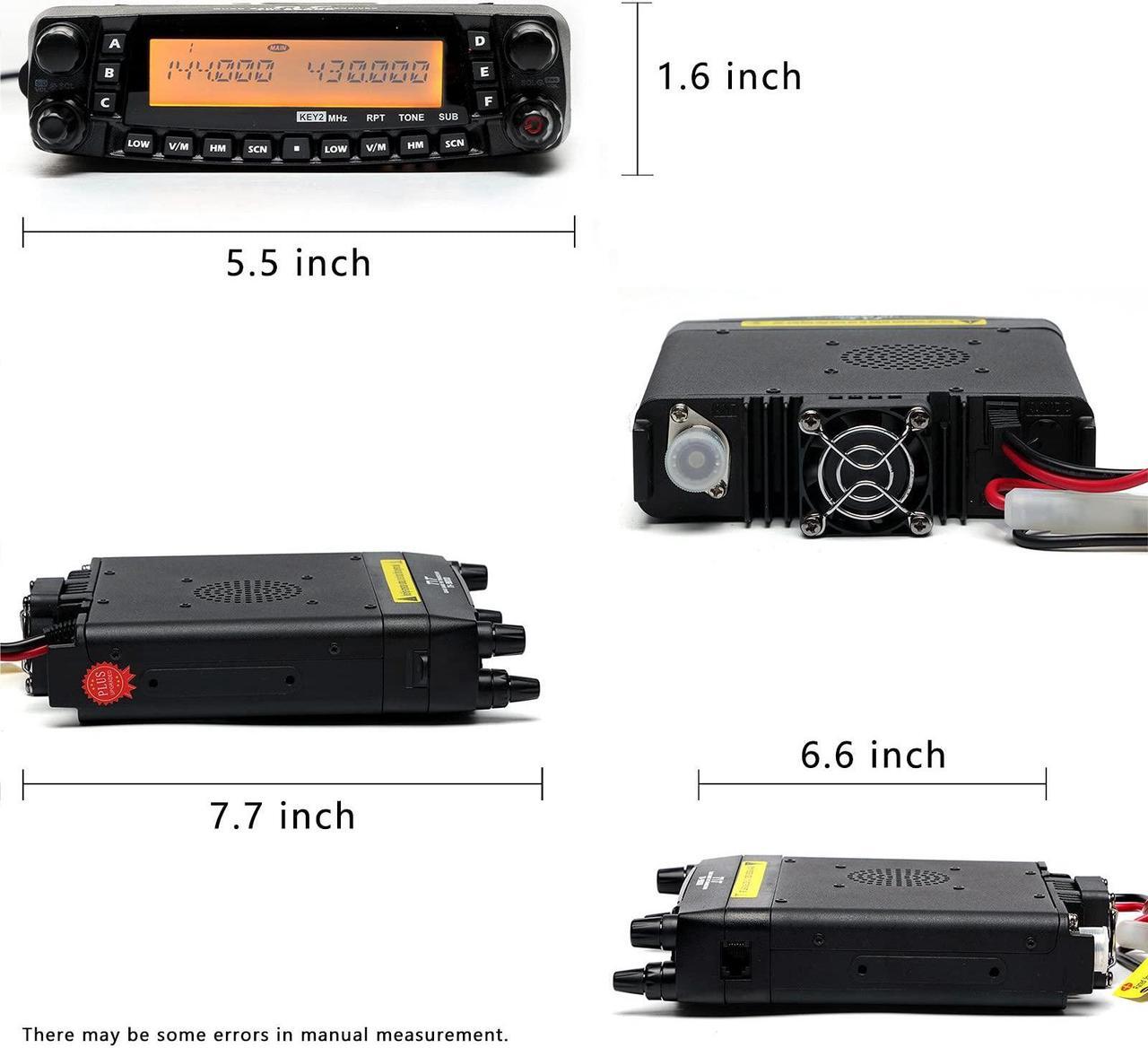 Alt view image 3 of 5 - TYT TH-9800D PLUS Version Quad Band Cross-Band 50W Mobile Transceiver Vehicle Radio Amateur Base Station, Cable/Software incl Black