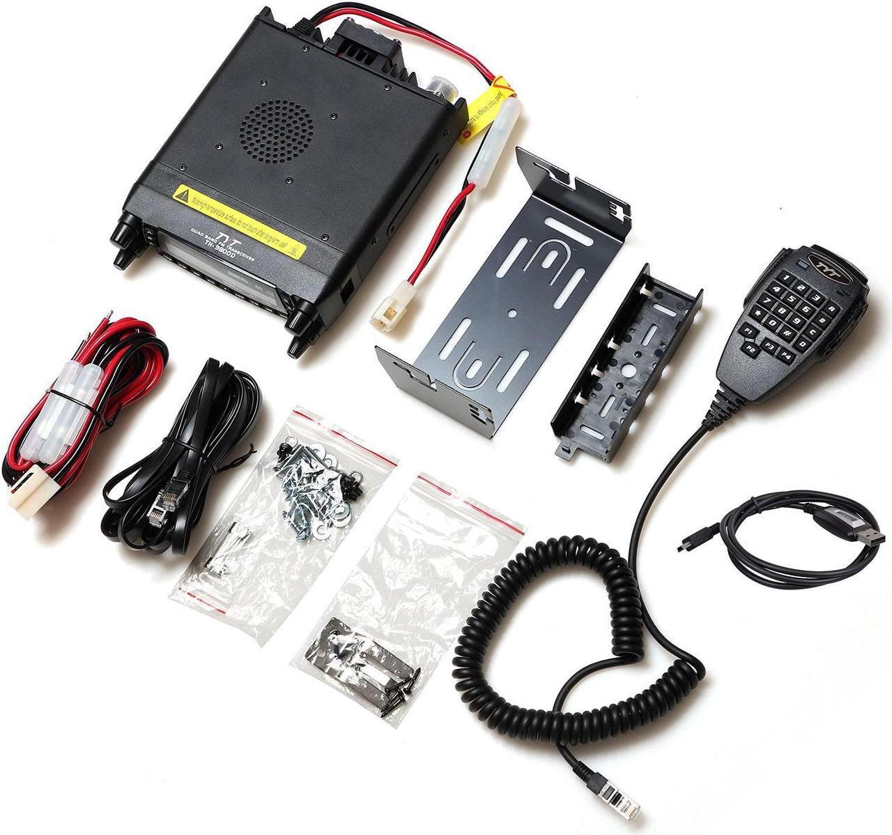 Alt view image 5 of 5 - TYT TH-9800D PLUS Version Quad Band Cross-Band 50W Mobile Transceiver Vehicle Radio Amateur Base Station, Cable/Software incl Black