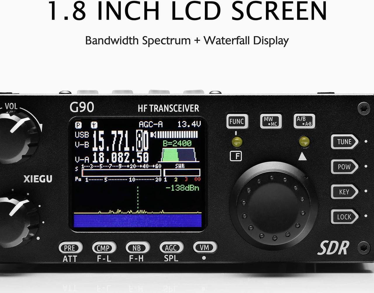 Alt view image 3 of 5 - Xiegu G90 HF Radio Transceiver 20W SSB/CW/AM/FM SDR Structure with Built-in Auto Antenna Tuner
