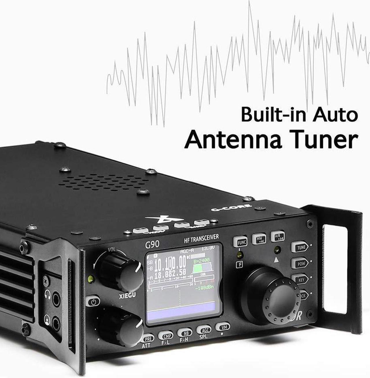 Alt view image 5 of 5 - Xiegu G90 HF Radio Transceiver 20W SSB/CW/AM/FM SDR Structure with Built-in Auto Antenna Tuner