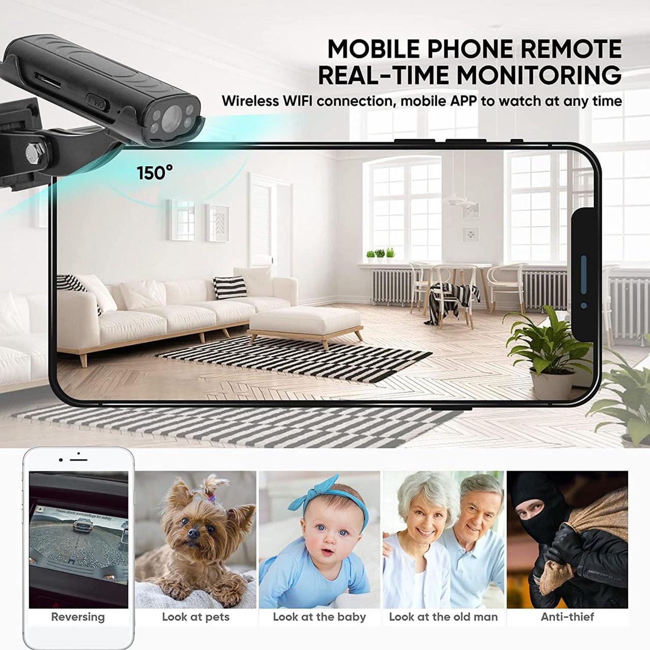 Alt view image 5 of 5 - Reverse Hitch Camera, 1080P Backup Camera, Waterproof Night Vision Rear View Camera, Motion Detection, Magnetic Adhesive Mount for Cars, RVs, Trucks