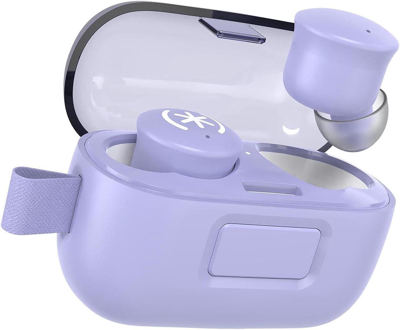 Main image of Speck Gemtones Wireless Earbuds for iPhone and Android, Bluetooth 5.3 Headphones with 28 Hour Battery Life, USB-C Charging, Two-Year Warranty and Integrated App with EQ Settings, Pop Purple