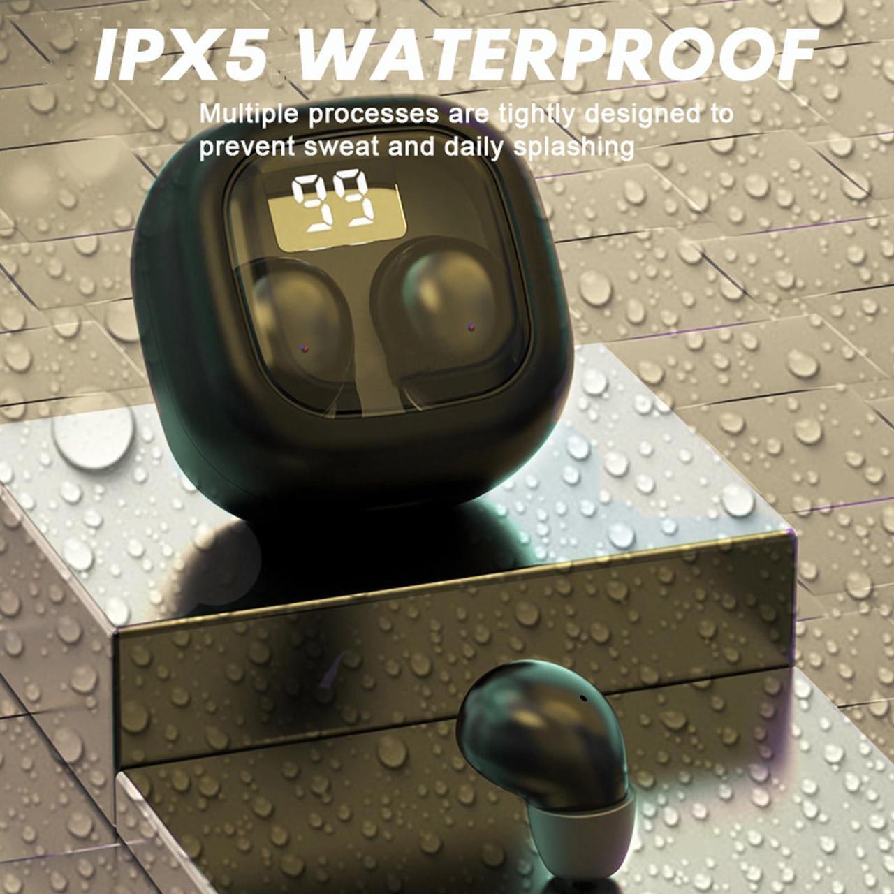 Alt view image 5 of 5 - Smallest Invisible Mini Earbuds Wireless Bluetooth, Low Profile Micro Tiny Discreet Hidden Earbuds for Work, Small Headphones, Invisible Sleep Wireless Earphone IPX5 Waterproof for Small Ear Canals