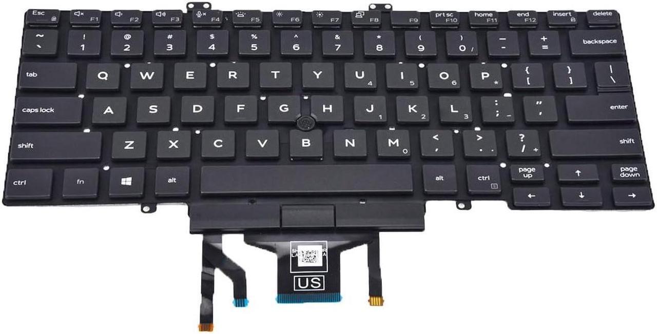 Alt view image 4 of 5 - Replacement Keyboard for Dell Latitude 3400 5400 5401 5410 5411 7400 7410 Series Laptop with Backlit with Pointer US Layout(NOT Fit for Latitude 7400 2-in-1)