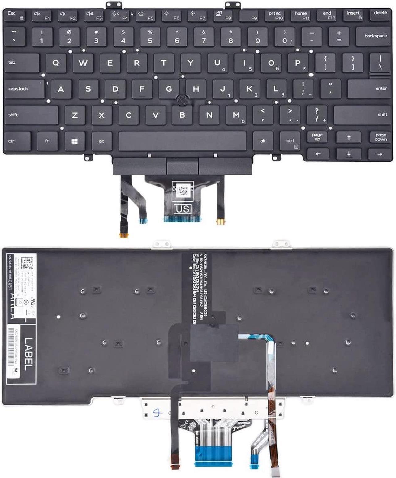 Alt view image 5 of 5 - Replacement Keyboard for Dell Latitude 3400 5400 5401 5410 5411 7400 7410 Series Laptop with Backlit with Pointer US Layout(NOT Fit for Latitude 7400 2-in-1)