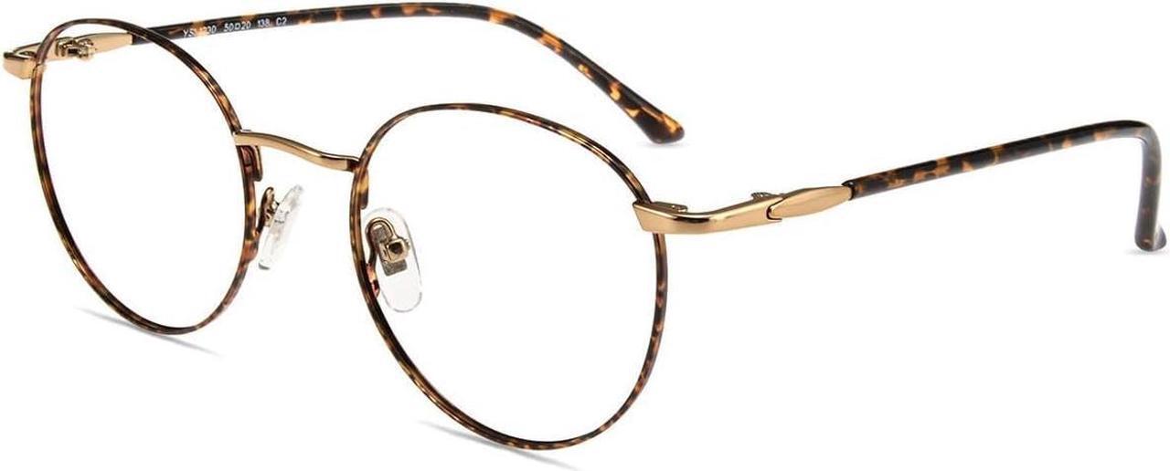 Main image of Firmoo Blue Light Blocking Round Reading Glasses 1.25 for Women, Computer Reader Glasses Anti Glare/UV400/Eye Strain