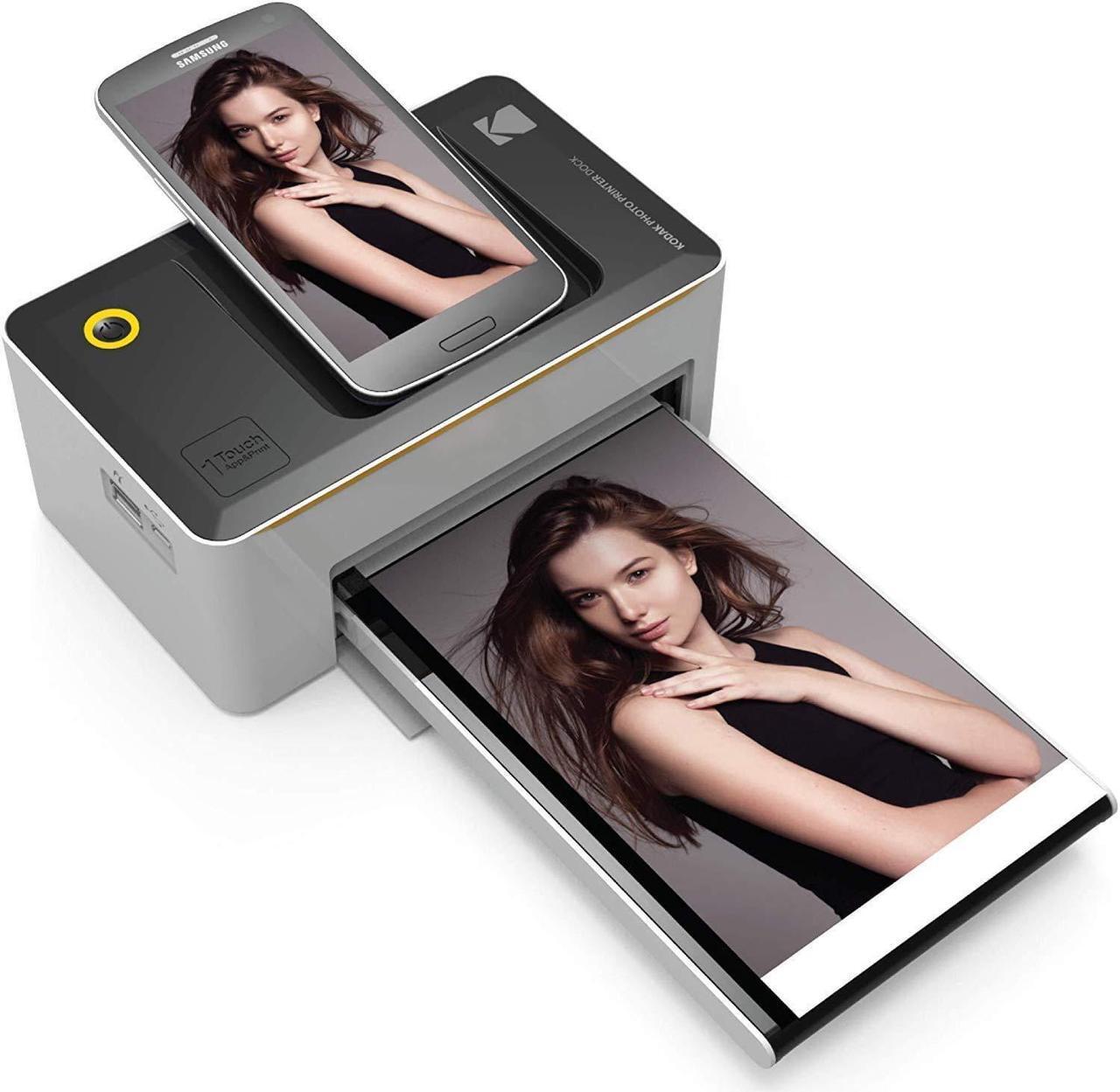 Main image of Kodak Dock & Wi-Fi Portable 4x6" Instant Photo Printer, Premium Quality Full Color Prints - Compatible w/iOS & Android Devices