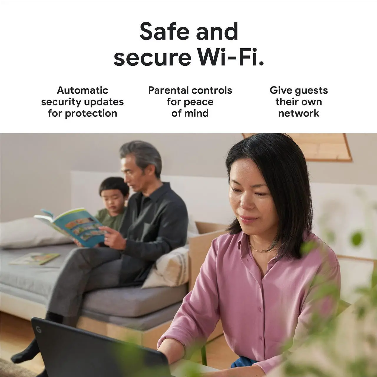 Alt view image 4 of 5 - Google Nest WiFi Pro - Wi-Fi 6E - Reliable Home Wi-Fi System with Fast Speed and Whole Home Coverage - Mesh Router - Linen