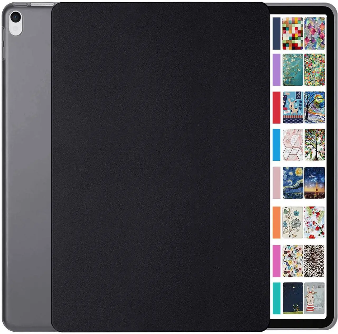 Main image of DuraSafe Cases for iPad Pro 12.9 2nd Gen 2017 Hard Back Case A1670 MQDC2LL/A MQDD2LL/A MQDA2LL/A A1671 MP6H2LL/A MP6J2LL/A MP6G2LL/A MPL02LL/A MPL12LL/A MPKY2LL/A A1821 MQEF2LL/A MQED2LL/A - Black