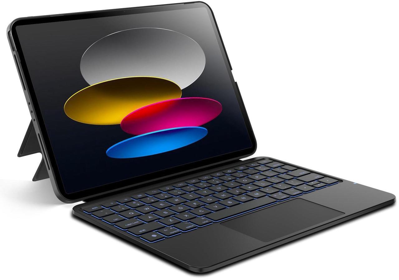 Main image of edaiser Detachable Keyboard Case for Apple iPad 10th Generation A2696 A2777 A2757: Wireless Backlit Keyboard with Trackpad, Magnetic Protective Cover