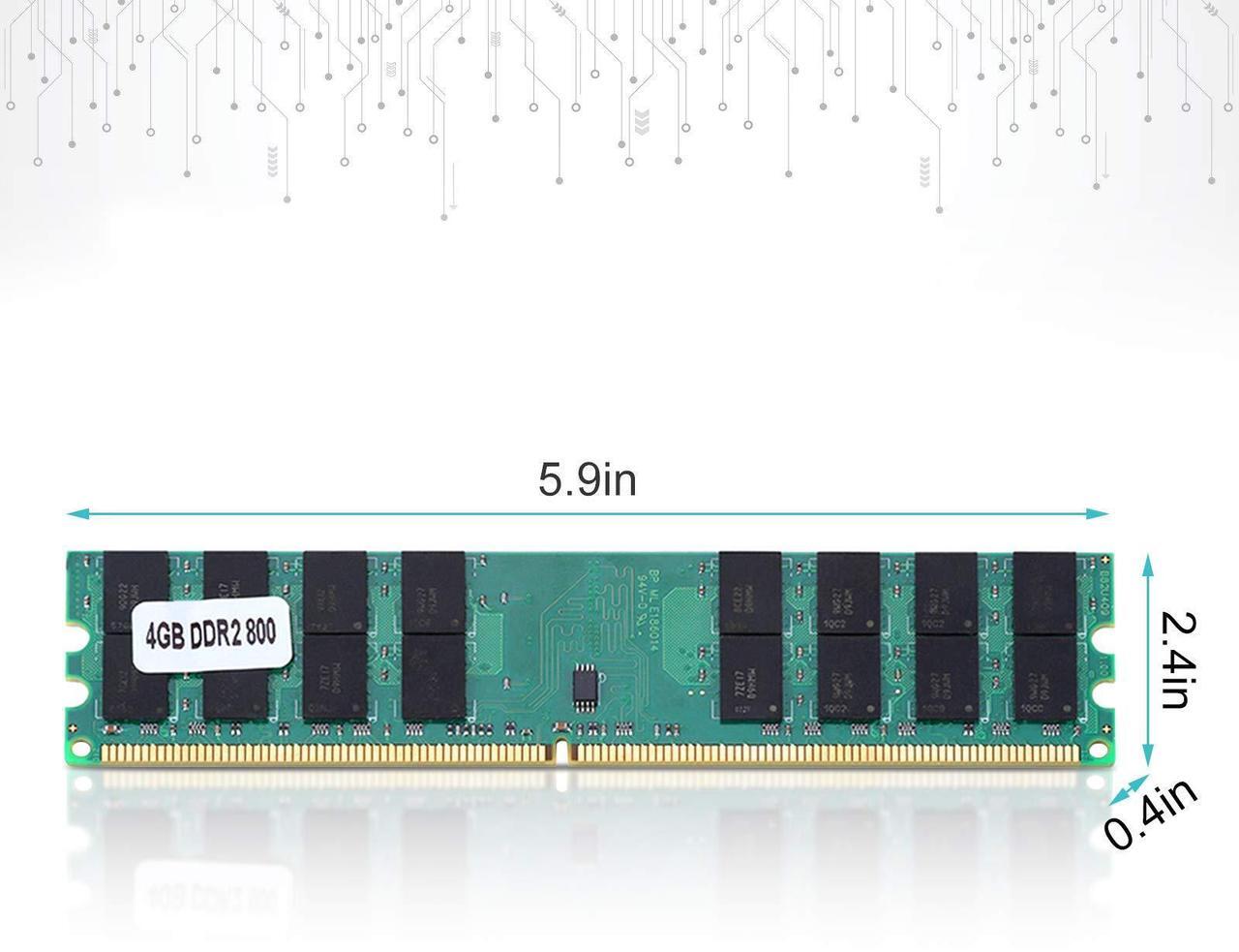 Alt view image 4 of 5 - DDR2 4GB Large Capacity 800MHZ Desktop, DDR2 Memory, 240 Pin DDR2 Module Only for AMD motherboards