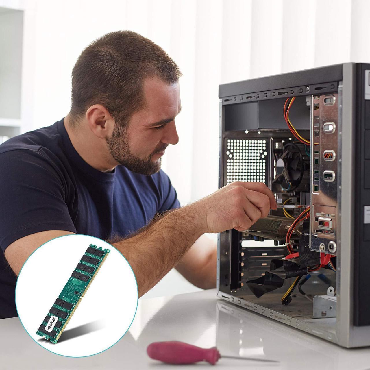 Alt view image 5 of 5 - DDR2 4GB Large Capacity 800MHZ Desktop, DDR2 Memory, 240 Pin DDR2 Module Only for AMD motherboards