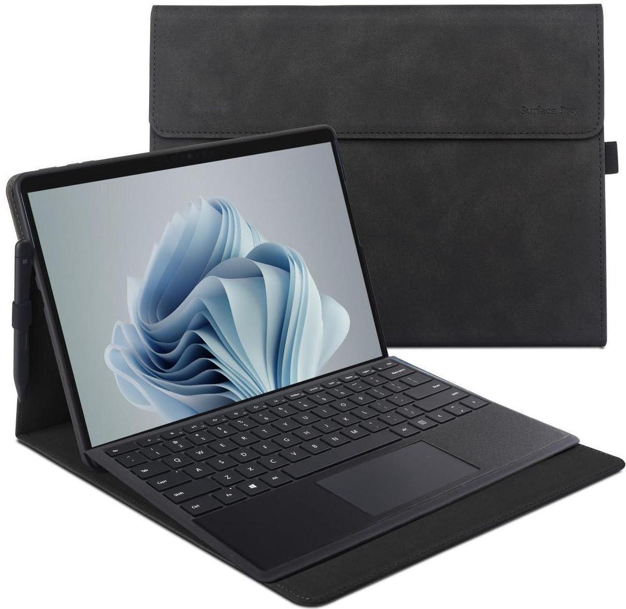 Main image of xisiciao Protective Case for Microsoft Surface Pro 9/10/ 11th Edition AI PC 2024 13" Shell Compatible with Keyboard Cover Ultral Thin & Light Heat Dissipation Design (Black)