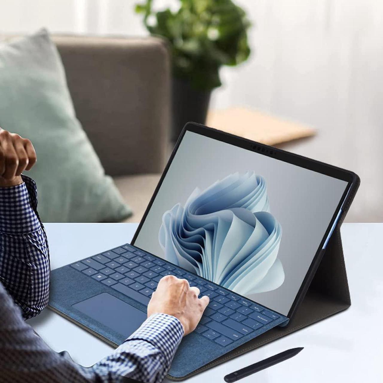 Alt view image 4 of 5 - xisiciao Protective Case for Microsoft Surface Pro 9/10/ 11th Edition AI PC 2024 13" Shell Compatible with Keyboard Cover Ultral Thin & Light Heat Dissipation Design (Black)
