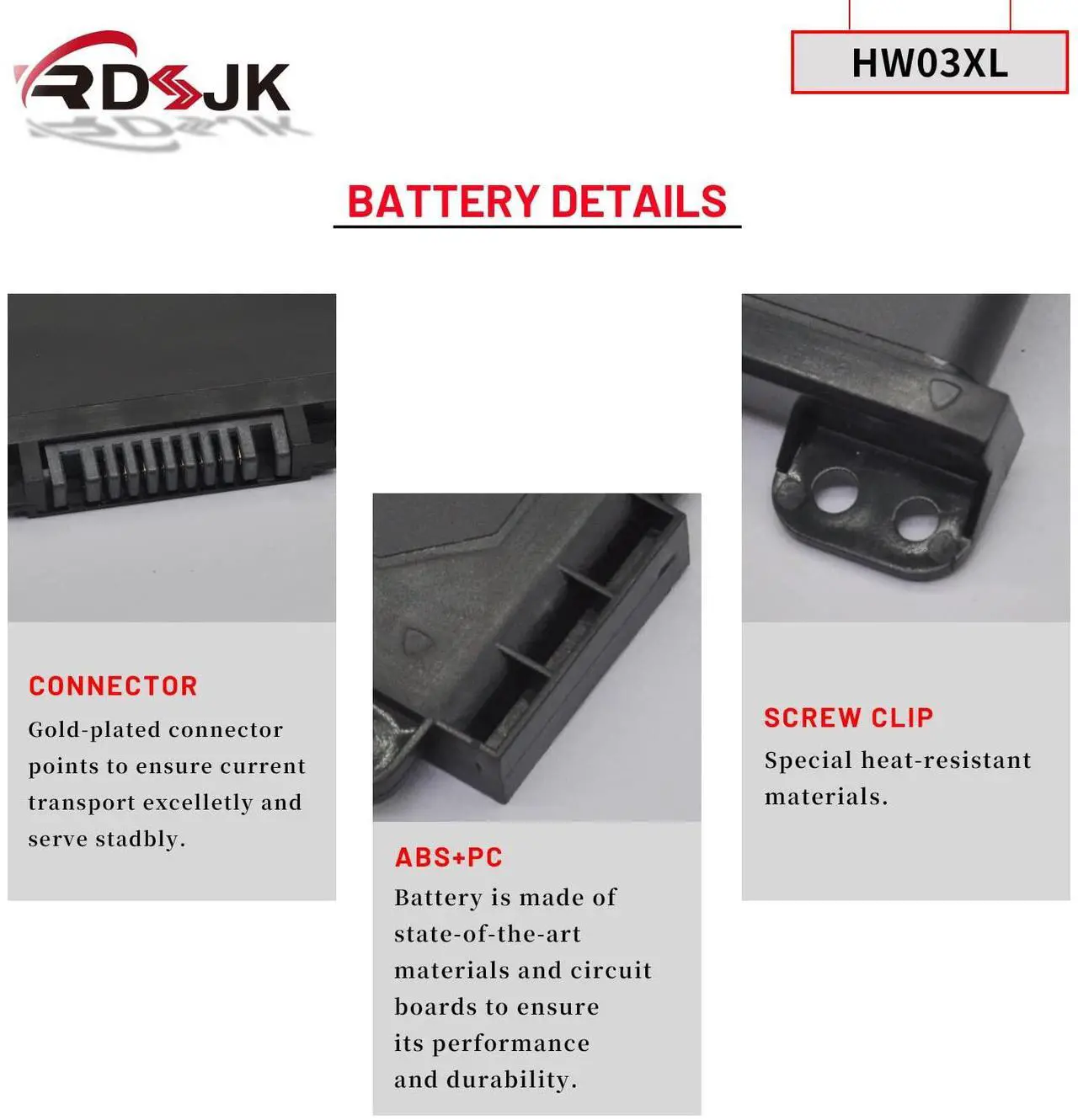 Alt view image 5 of 5 - HW03XL HW03 Laptop Battery for HP Pavilion 15-EG 15-EH 15T-EG 15Z-EH 17-CN 17-CP 17S-CU 17T-CN 17Z-CP 15-eg0010nr 15-eg0xxx 15-eh0000ns 17-cn0xxx 17-cn0010nr 17-cp1797nr 17-cp0011ds HSTNN-IB90 41.04Wh