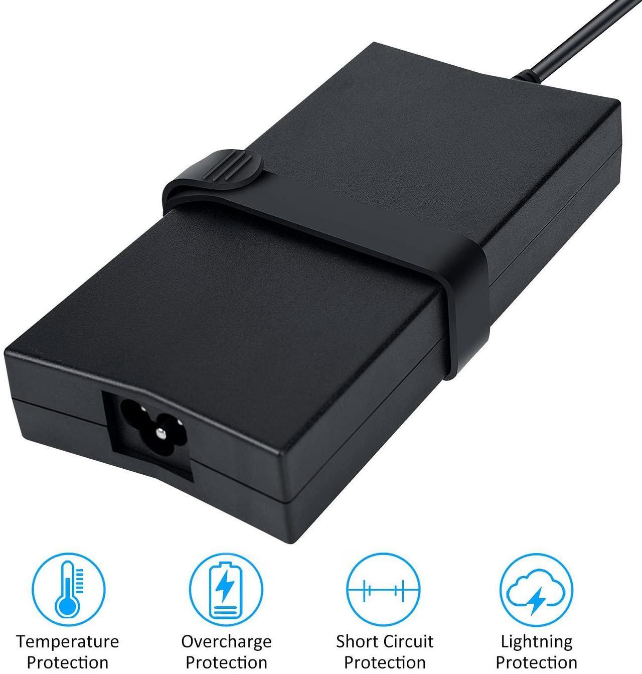 Alt view image 3 of 5 - New 130W PA-4E Charger for Dell G3 15 3500 3579 Inspiron 15 7000 7559 LA130PM121 DA130PE1-00 JU012 CM161 Laptop Adapter