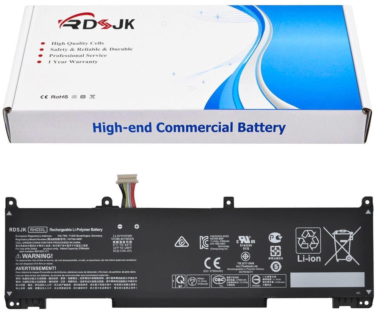 Main image of RH03XL Laptop Battery for HP ProBook 430 440 445 450 630 640 650 G8 Zhan 66 Pro 14 G4 Series TPN-DB0B HSTNN-OB1T HSTNN-DB0B HSTNN-IB9P HSTNN-IB9Q HSTNN-UB7X M01524-2B1 M01524-AC1 M02027-005 11.4V 45Wh