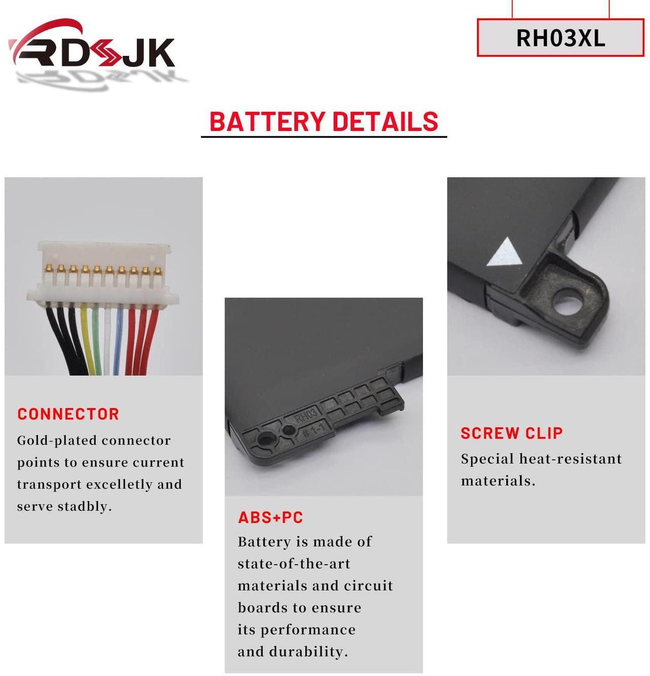 Alt view image 5 of 5 - RH03XL Laptop Battery for HP ProBook 430 440 445 450 630 640 650 G8 Zhan 66 Pro 14 G4 Series TPN-DB0B HSTNN-OB1T HSTNN-DB0B HSTNN-IB9P HSTNN-IB9Q HSTNN-UB7X M01524-2B1 M01524-AC1 M02027-005 11.4V 45Wh