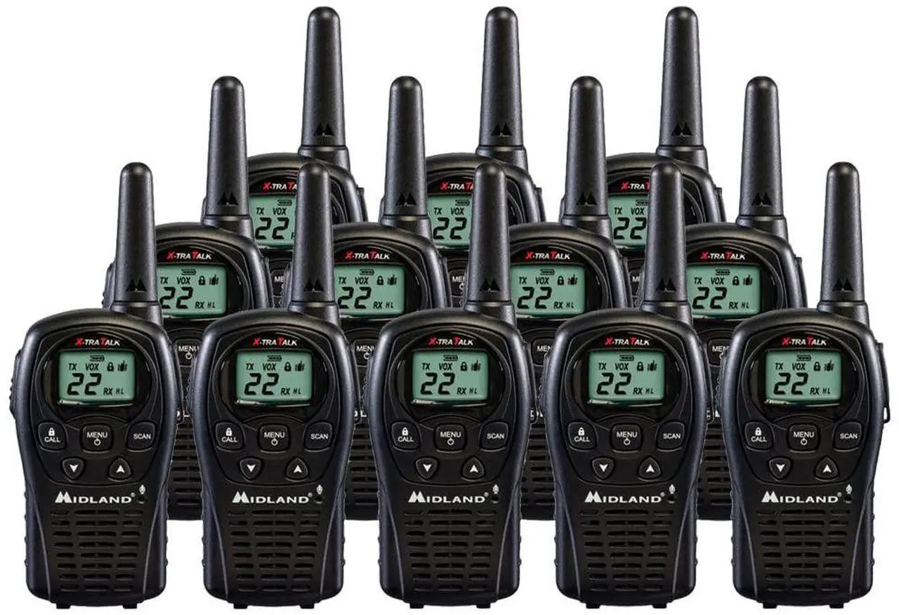 Main image of Midland LXT500VP3 FRS Two Way Radios - 12 Pack Bundle w/Chargers
