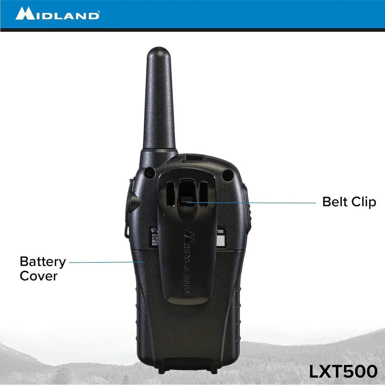 Alt view image 4 of 5 - Midland LXT500VP3 FRS Two Way Radios - 12 Pack Bundle w/Chargers