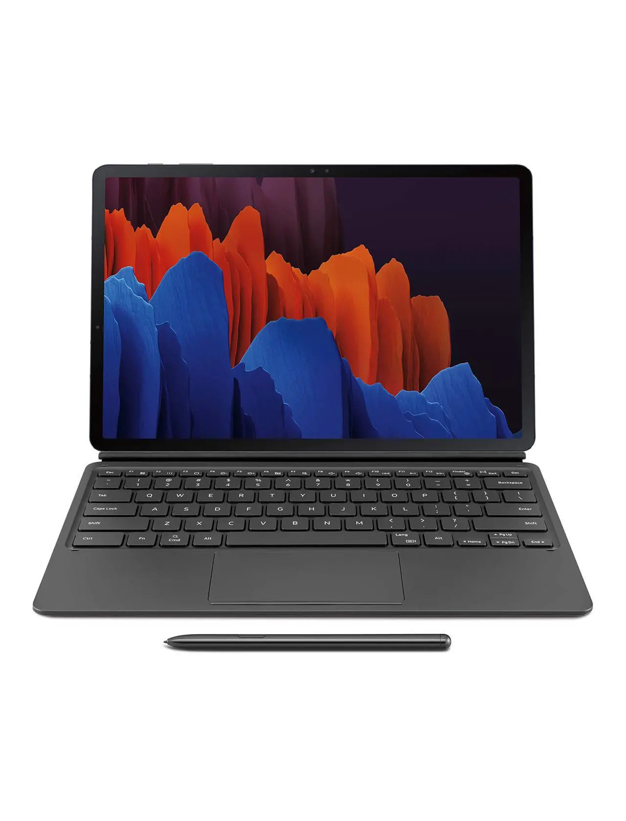 Alt view image 3 of 3 - SAMSUNG Galaxy Tab S7+ Keyboard, Black