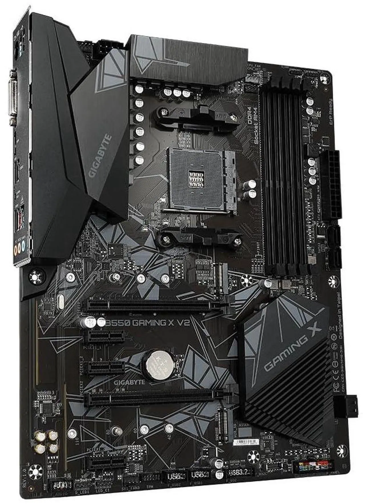 Alt view image 2 of 5 - Gigabyte B550 Gaming X V2 (AMD Ryzen 5000/B550/ATX/M.2/HDMI/DVI/USB 3.1 Gen 2/DDR4/ATX/Gaming Motherboard), 128 GB