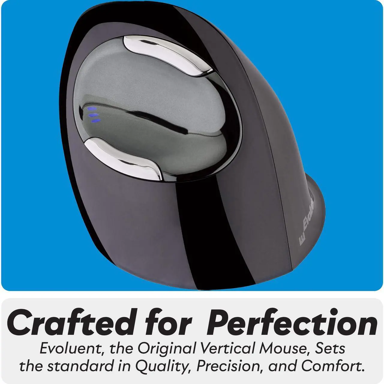 Alt view image 4 of 5 - Evoluent VMDSW Vertical Mouse 4 for Right Hand  Ergonomic Mouse Wireless USB, Helps Reduce Carpal Tunnel, Adjustable Speed & Programmable Buttons, Vertical Ergonomic Wired Mouse, Gaming & Office Use